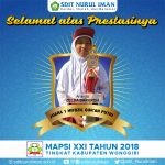 Juara 1 Hifzil Quran Putri Lomba MAPSI XXI Tingkat Kabupaten Wonogiri